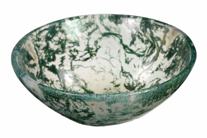 Polished Moss Agate Bowl #147673